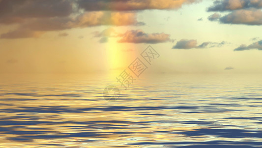 风水海上的彩虹反射图片