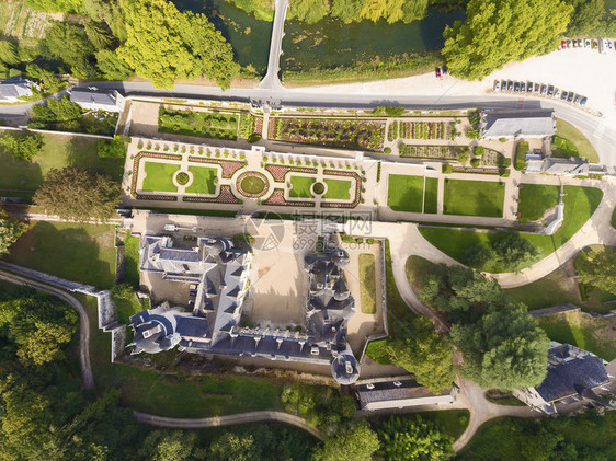 建筑学Usse城堡UsseIndreetLoire卢瓦尔河谷法国天线古老的图片
