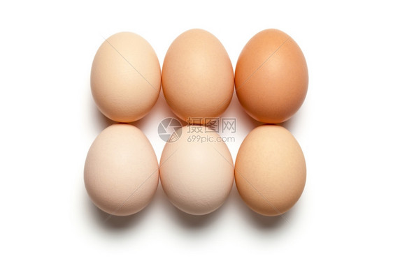 不同颜色蛋壳的鸡蛋图片