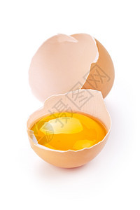 鸡白底有蛋黄和壳的碎白色产品图片