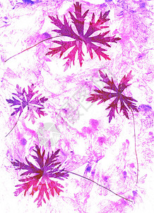 混合介质背景杂碎纸叶子喷雾抽象水彩色背景和分工厂混合介质艺术颜色植物图片