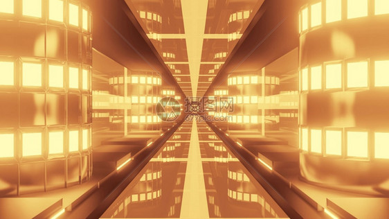 未来科技光束背景科幻时空隧道图片