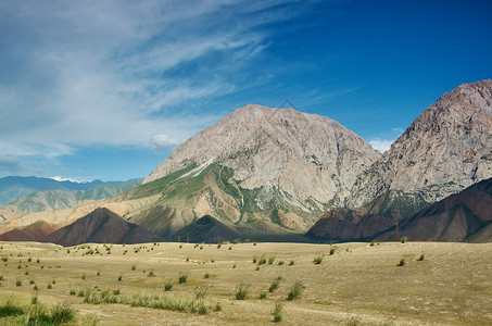 山谷Rver河古尔查帕米公路吉斯坦中亚人们自然图片