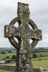 爱尔兰Tipperarary县Kashel村附近一个历史遗址Cashel村附近的凯蒂克古老的纪念碑历史图片