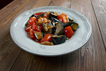 梅兰赞橄榄意大利语西里卡波纳塔迪梅兰扎内传统西里菜图片