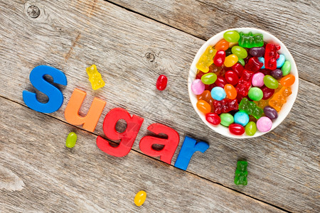 混合糖果不健康的食品减少用甜等杂粮碗营养果味甜的图片