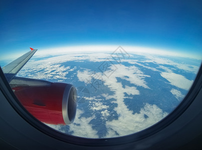 空气平流层飞机视图高的图片