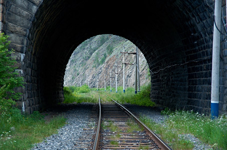 山摄影自然贝加尔湖沿岸CircumBaikar铁路隧道高清图片下载正版图片307588914摄图网