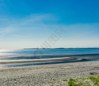 热带海滩景观岸风天空图片