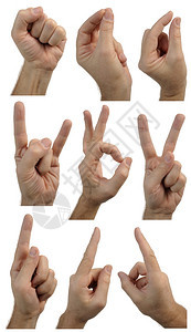团体男可以用手指显示的不同势label移动图片