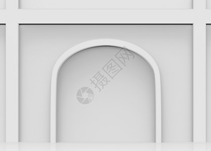 3d音译摘要白调经典风格的墙壁贬低背景房间空的门图片