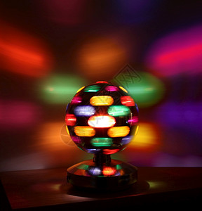 派对领域多彩迪斯科灯光球旋转反射墙壁多彩迪斯科灯光球颜色图片