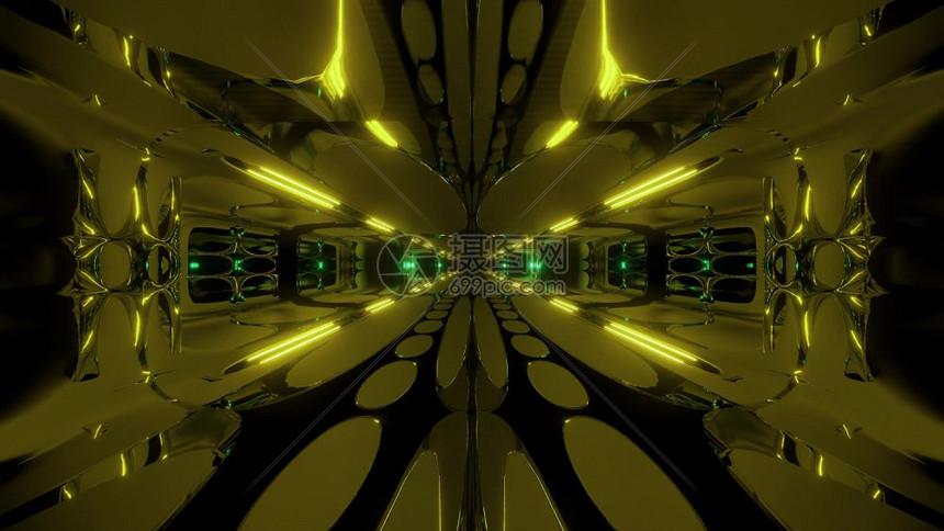 未来派科幻小说银河空间船scifi号隧道通3d壁纸背景星系用漂亮的灯光遮盖建筑3d壁纸背景d说明未来的 外国空间船scifi号隧道图片素材 正版创意图片 摄图网