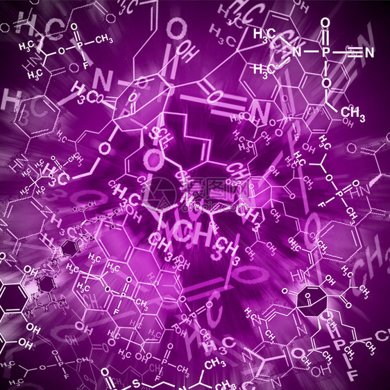 化学公式抽象背景图片
