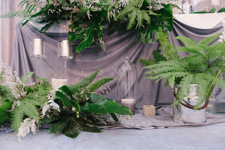 森系风格婚礼宴会厅图片