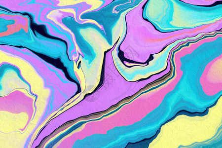 画丰富多彩的海浪色液体形状CLV图片