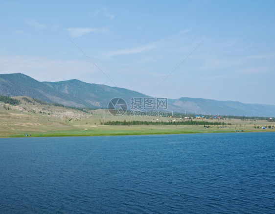 贝加尔湖Baikal湖水海峡奥古伊图片