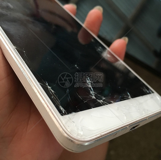 手机裂缝智能电话屏幕破解损坏系统无法工作玻璃图片