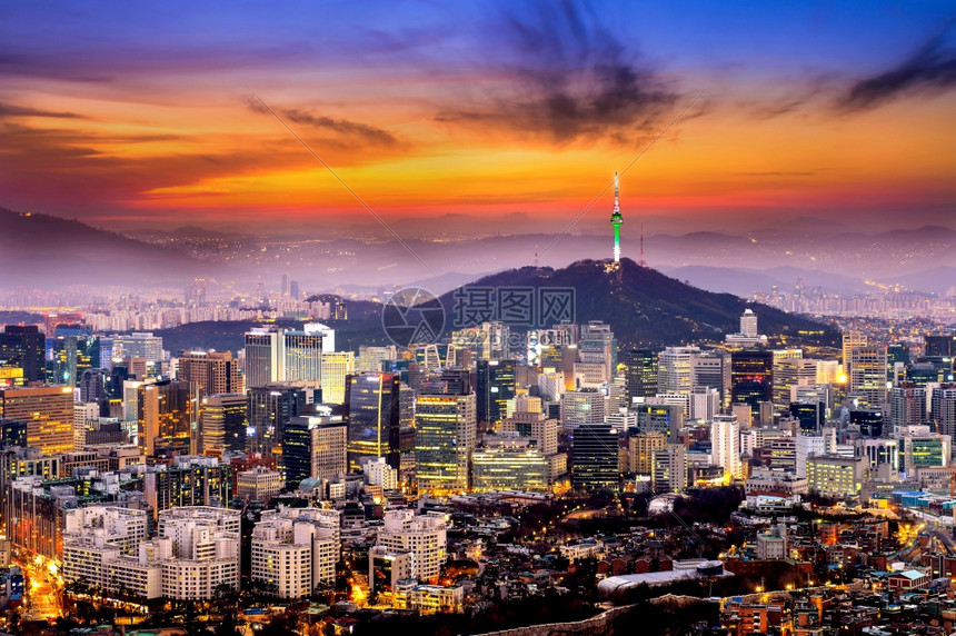 首尔市中心城风景图片