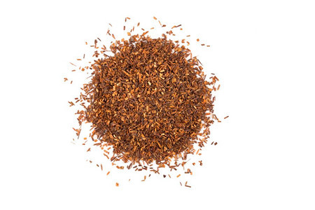 食物有机的棕色白孤立背景健康传统有机茶叶红干罗伊博人以白色隔离背景图片
