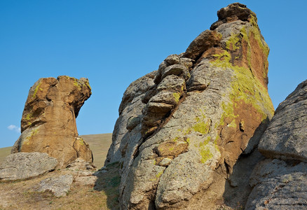 萨克森城堡俄罗斯布鲁亚提的苏沃村Barguzin山谷岩石景观撒克逊人亚洲图片
