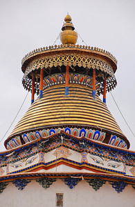 建造佛教在Palco修道院装饰GyantseKumbum乔德图片