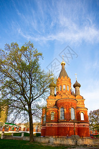 俄罗斯红石正统教堂图片