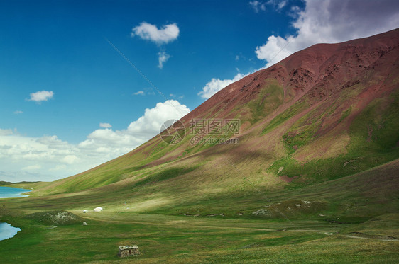 地标景观吉尔斯坦Osh地区AlayAlay山谷吉尔斯坦帕米山脉绿色图片