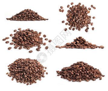 堆积的咖啡豆图片