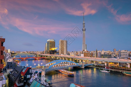 日本东京城市夜景图片