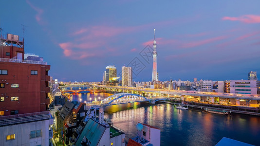 日本东京城市夜景图片