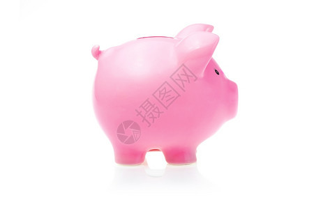 粉红猪银行颜色金融投资背景图片