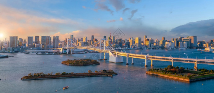 日本彩虹大桥全景图片