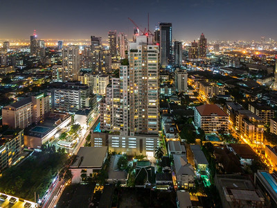 曼谷城市夜景图片