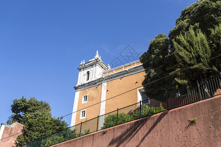 宗教世纪葡萄牙里斯本市中心桑托oVelho教堂钟楼烈士图片