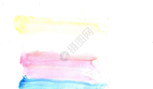 粉色的质地蓝水彩图画在白纸背景上绘制的油漆图片