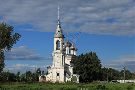 沃洛格达老教堂绿色宗基督图片