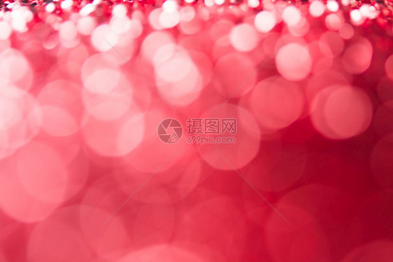 模糊红色bokoh节日的圣诞装饰背景喜庆的火花图片