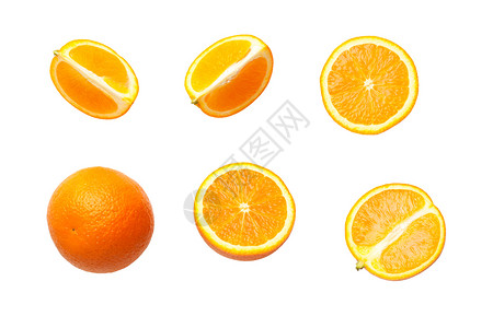 切开的橙子图片