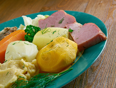 加拿大人胡萝卜美食吉格斯晚餐加拿大纽芬兰和拉布多传统餐图片