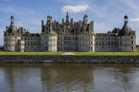 建筑学LouireValle法国0721ChateaudeChampbo和Cosson河在法国的LouiroValley前方40图片