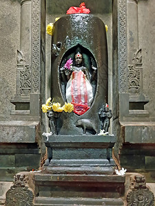 宗教印度奥姆真理印度蒂鲁瓦纳马莱RamanaAshram古老的Shiva雕像图片