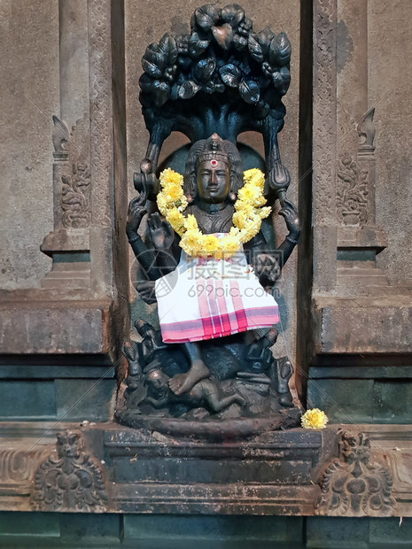 印度蒂鲁瓦纳马莱RamanaAshram古老的Shiva雕像法会保佑奥姆真理教图片