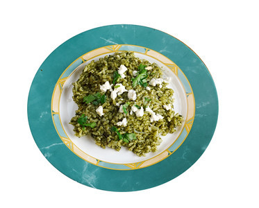 spinach和稻谷希腊菜洋葱菠保加利亚语图片