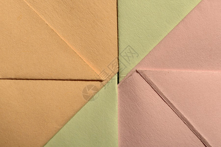艺术的粉彩皱巴抽象几何纸形状PastelTonnes折叠纸图片