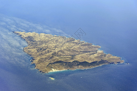 希腊群岛的空中形象鸟眼睛飞机图片