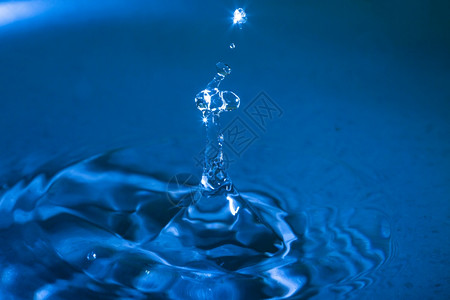 蓝色波纹涟漪背景图片