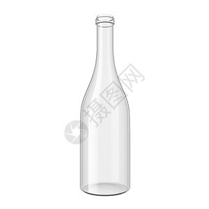 在白色背景上孤立的瓶装湿喝目图片