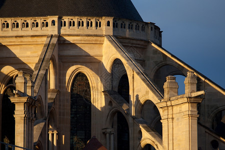 法国巴黎圣尤斯塔切教堂建造老的宗图片