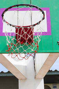 健康户外木制的环篮球圈图片